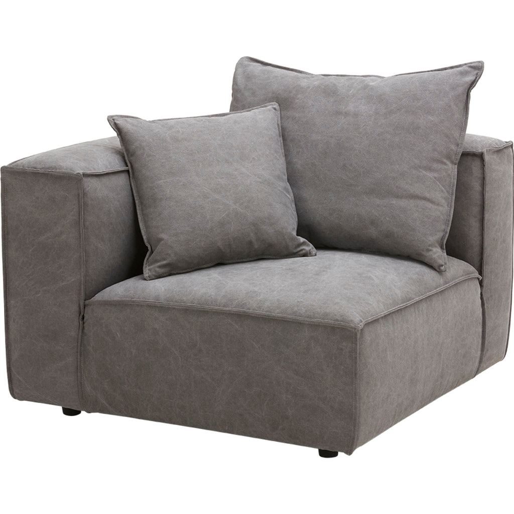 Canapé modulable Angela 5 pièces - Capricorne Anthracite