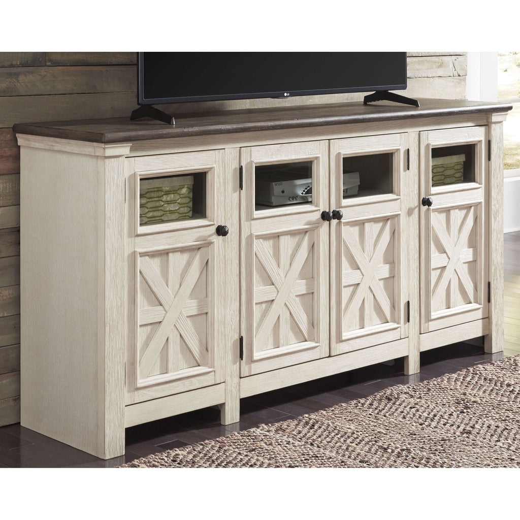 Meuble TV Bolanburg - Blanc/Gris patiné