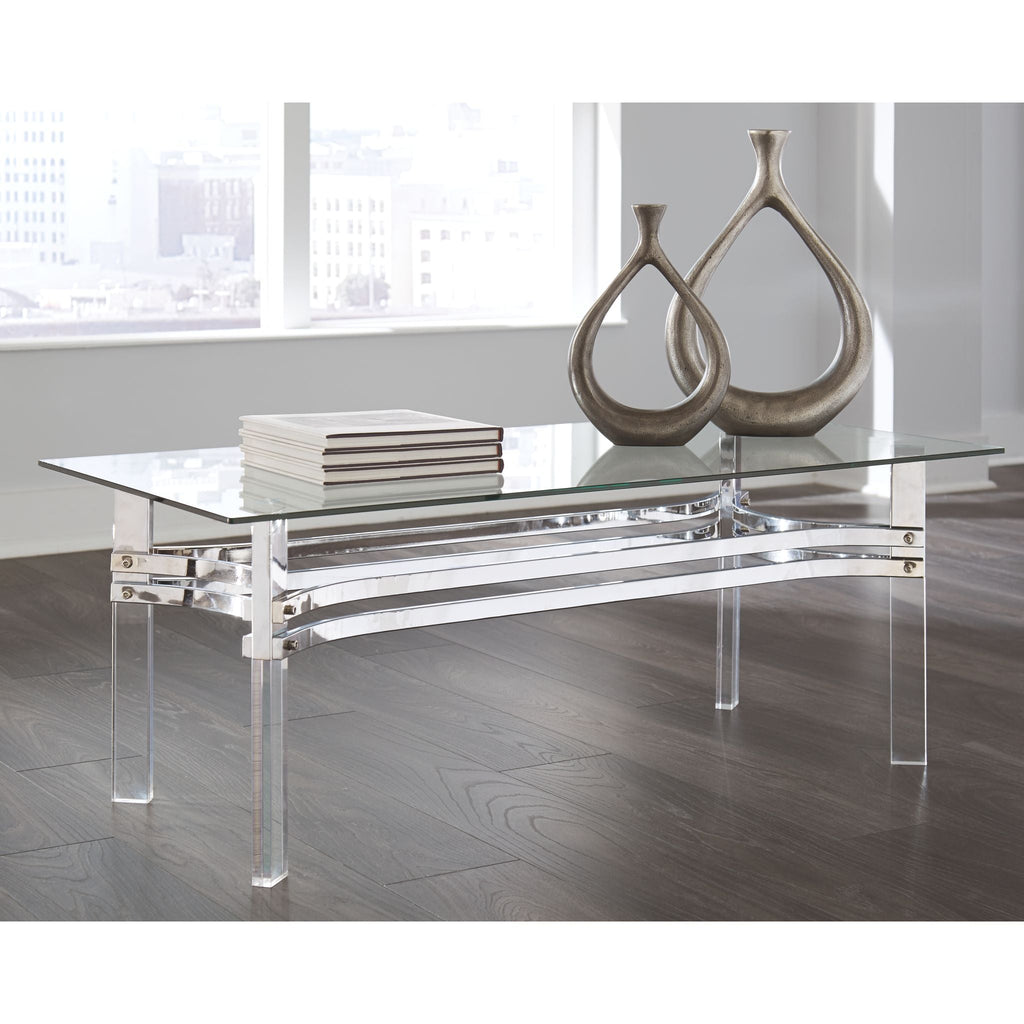 Table basse Braddoni - Finition chromée