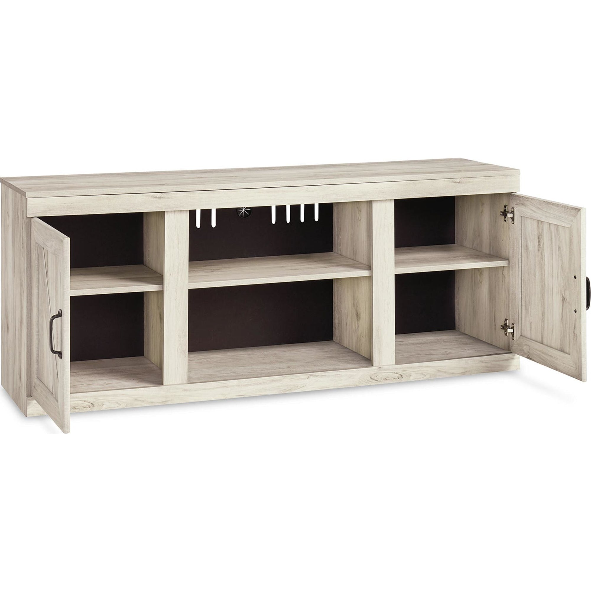 Meuble de divertissement Bellaby 4 pièces - Blanchi à la chaux