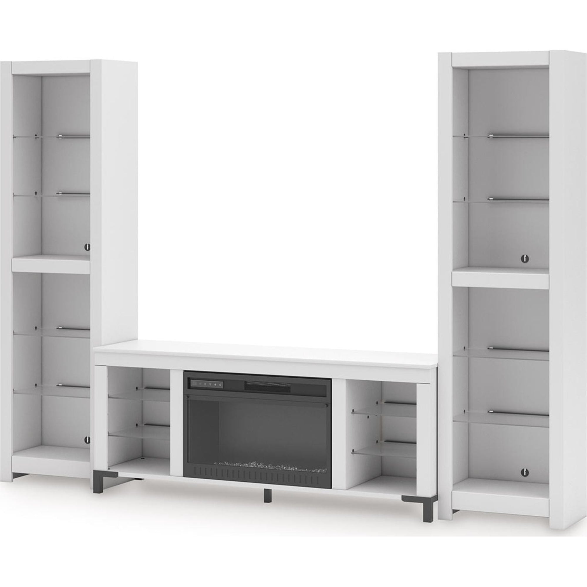 Meuble de divertissement 3 pièces Brollevi - Blanc