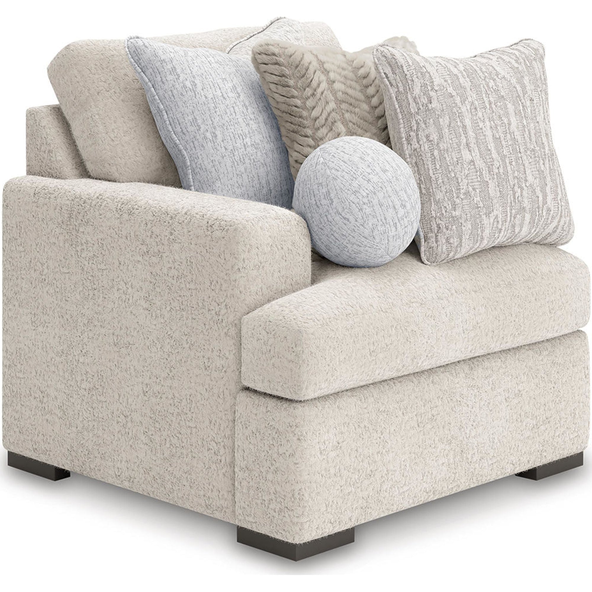 Canapé modulable Cuddle Plush 8 pièces avec poufs - Arctic
