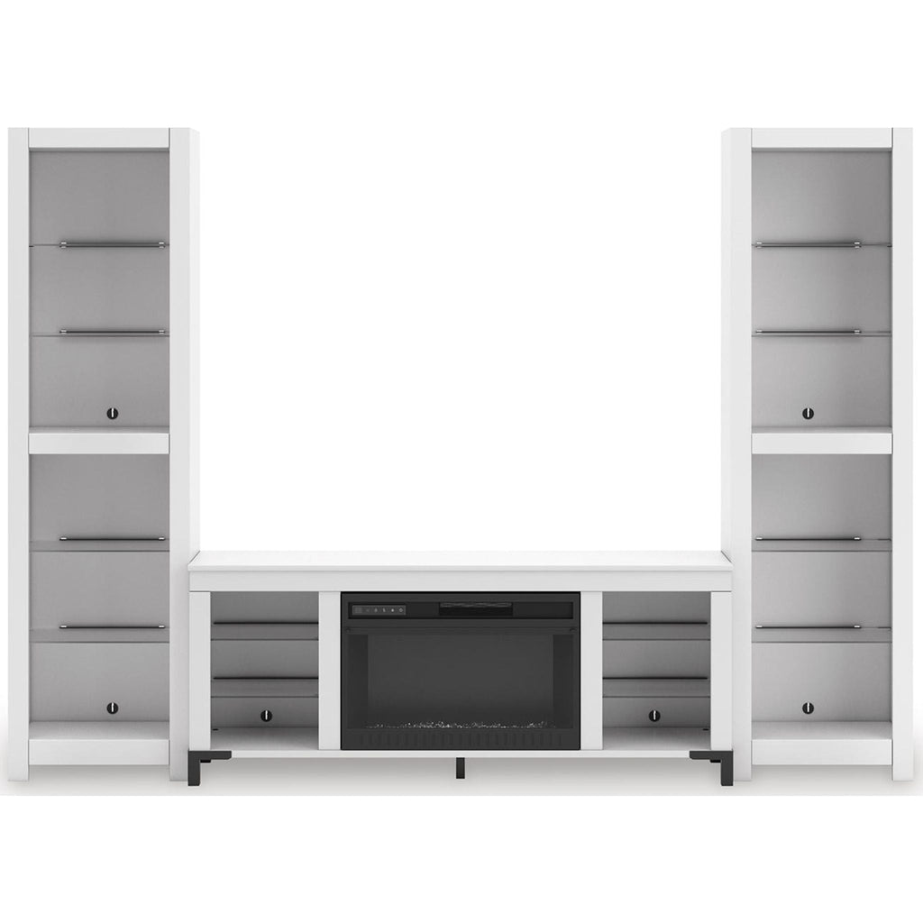 Meuble de divertissement 3 pièces Brollevi - Blanc
