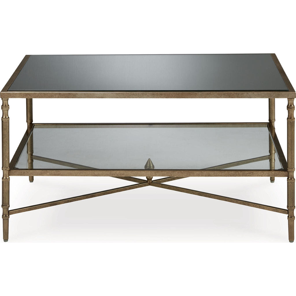 Table basse Cloverty - Finition or vieilli