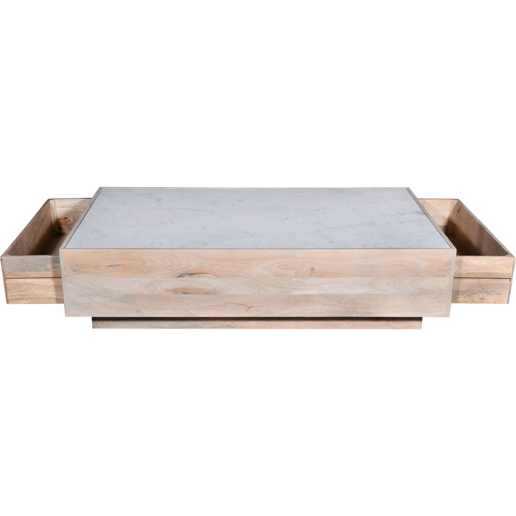 Table basse Avani - Marbre blanc