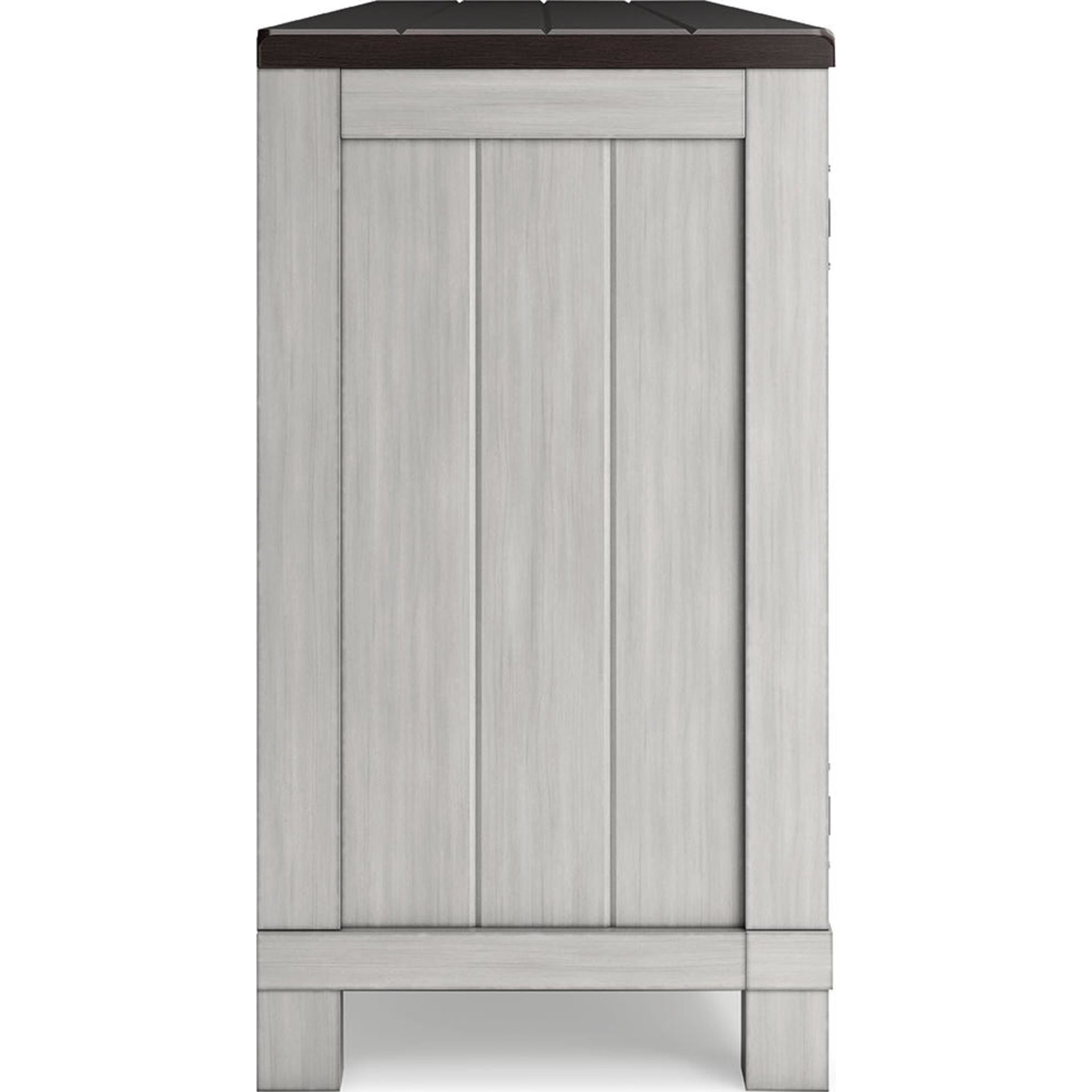 Meuble TV Darborn avec cheminée - Gris/Marron