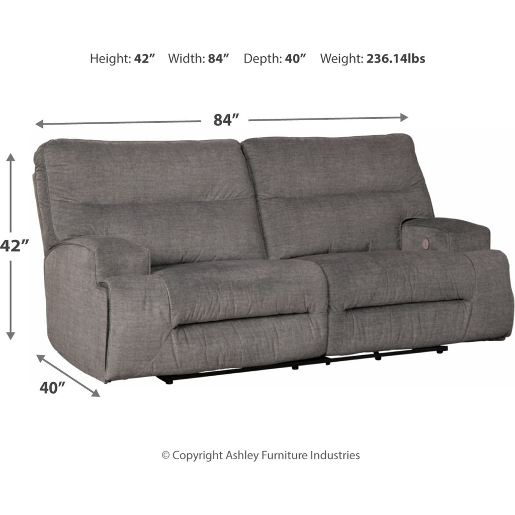 Canapé inclinable électrique Coombs - Anthracite