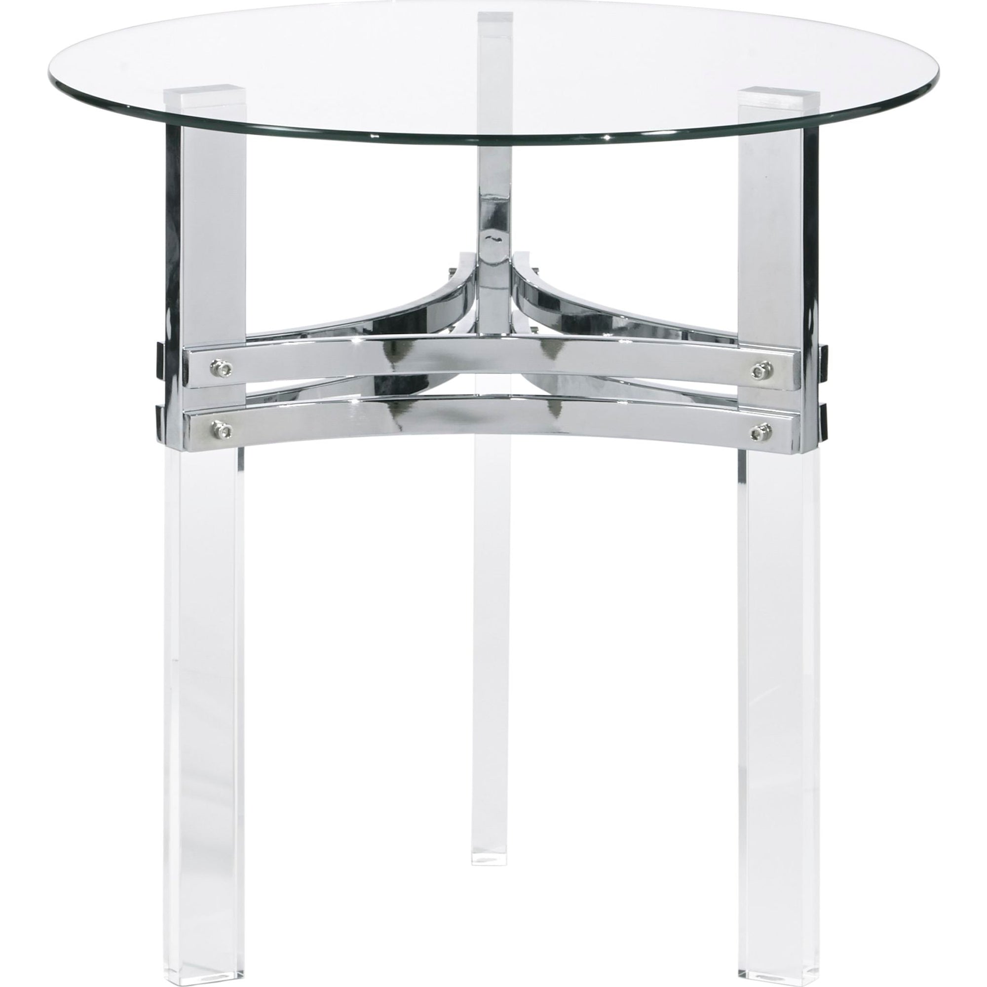 Table d'appoint Braddoni - Finition chromée