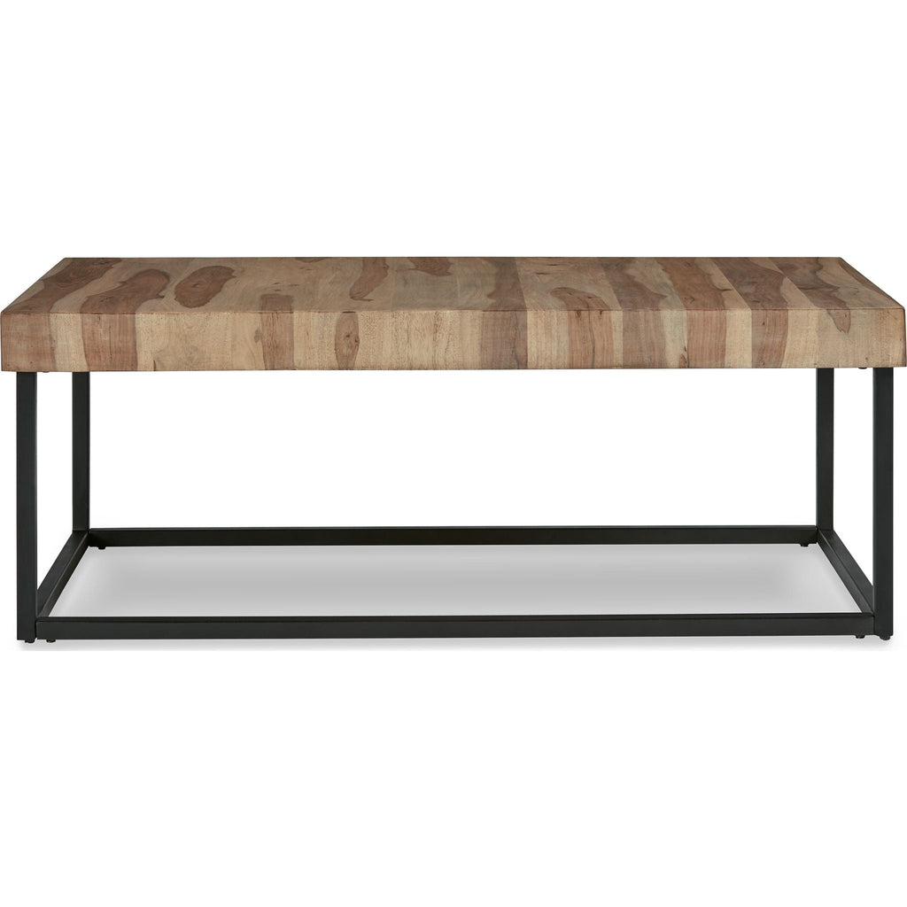 Table basse Bellwick - Naturel/Noir