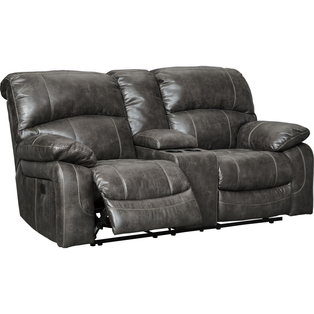 Causeuse inclinable électrique Dunwell avec console - Acier