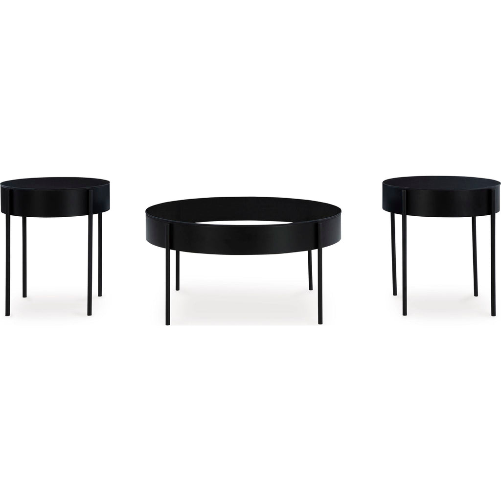 Lot de 3 tables Ardoline - Noir