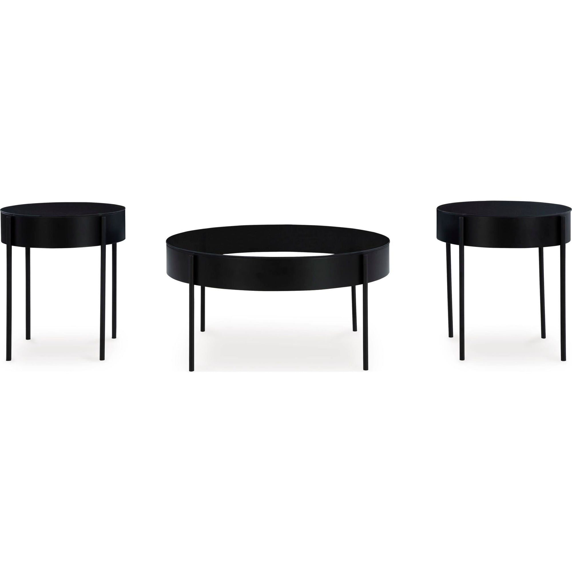 Lot de 3 tables Ardoline - Noir
