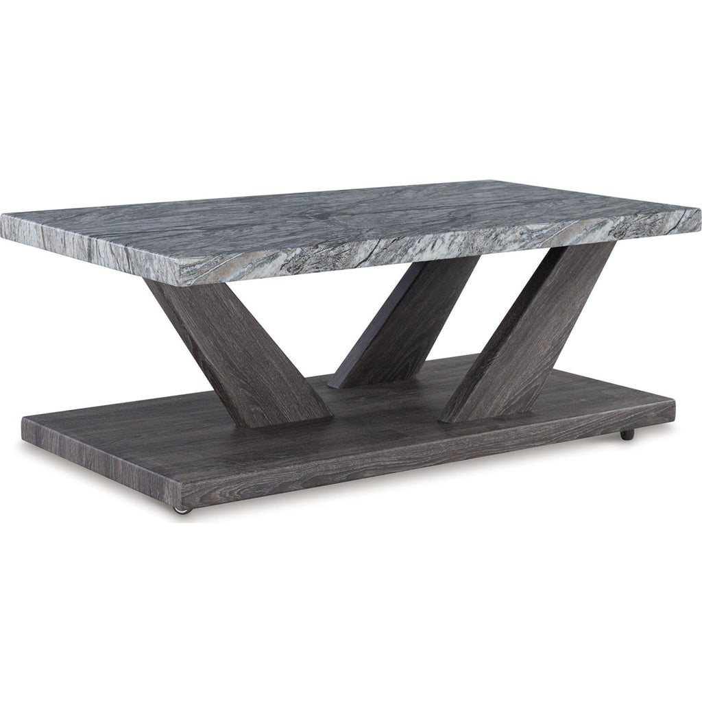 Lot de 3 tables Bensonale - Marron/Gris