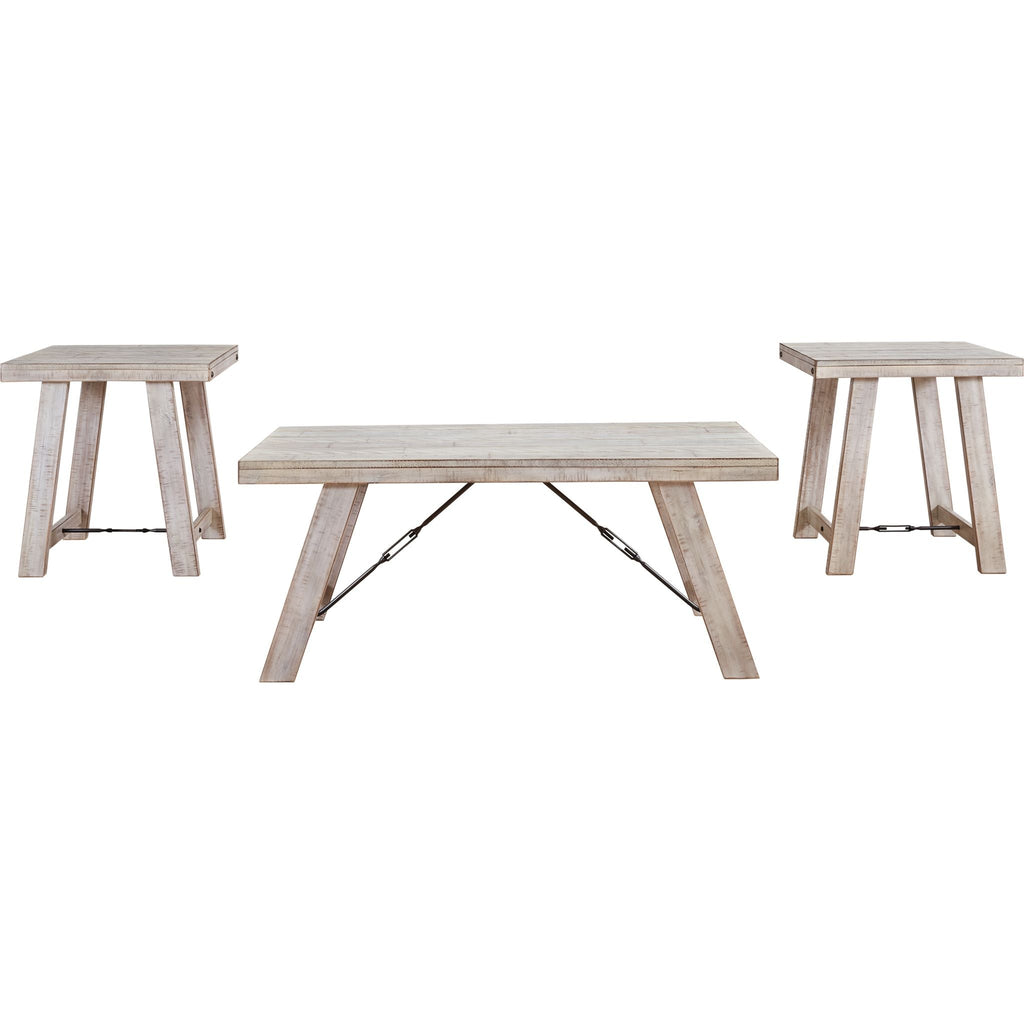 Tables Carynhurst (lot de 3) - Blanchi à la chaux