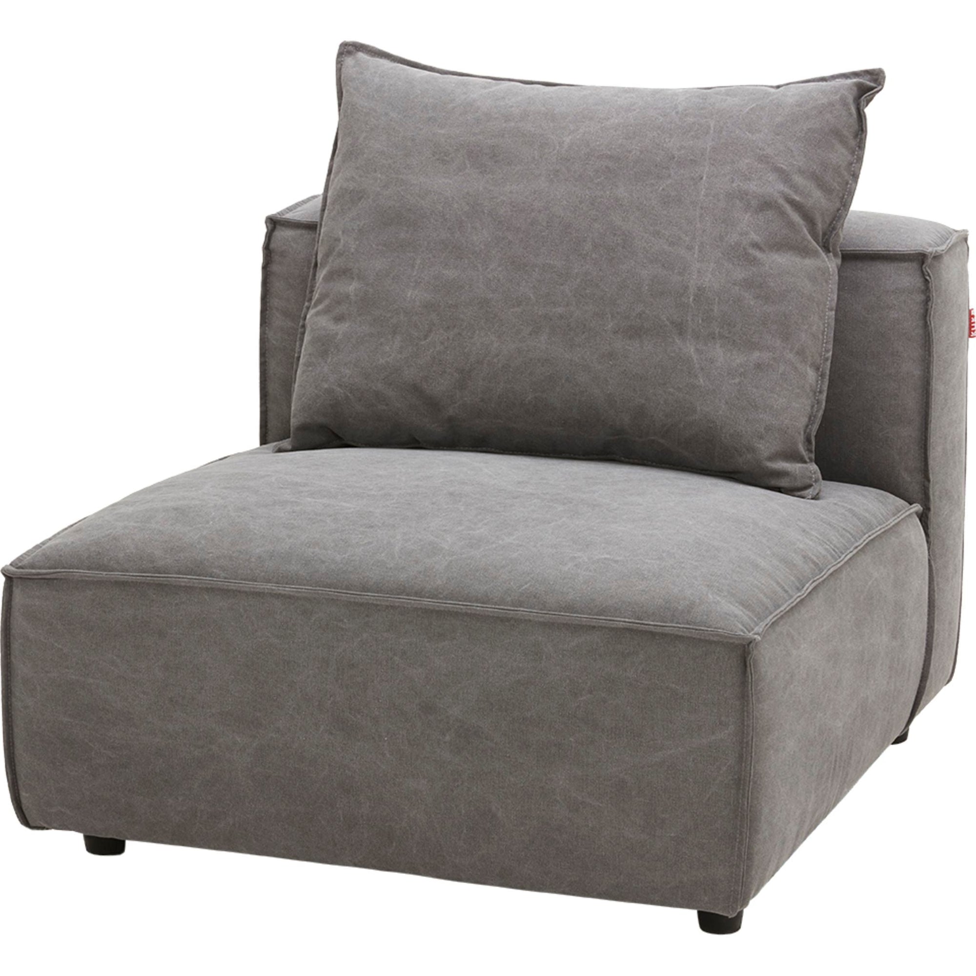 Canapé modulable Angela 5 pièces - Capricorne Anthracite