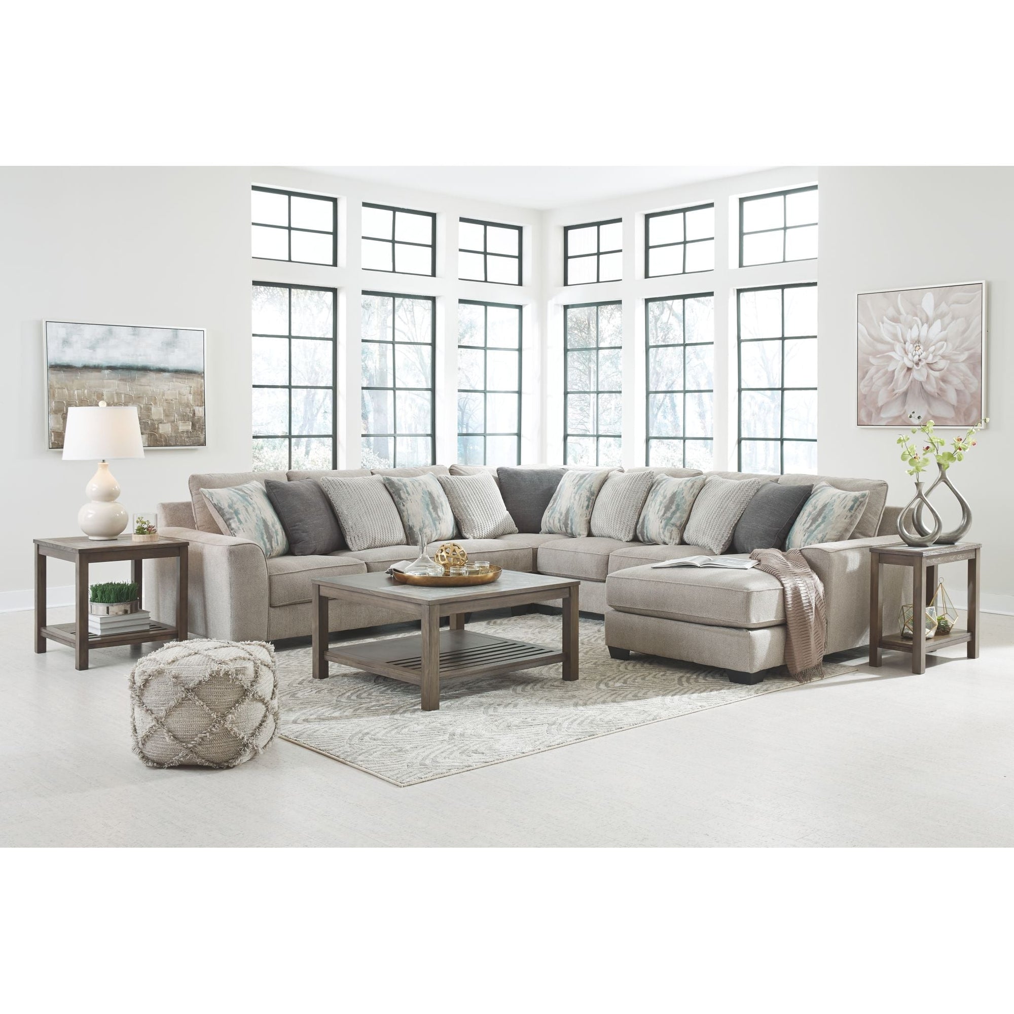 Canapé modulable Ardsley 5 pièces avec méridienne