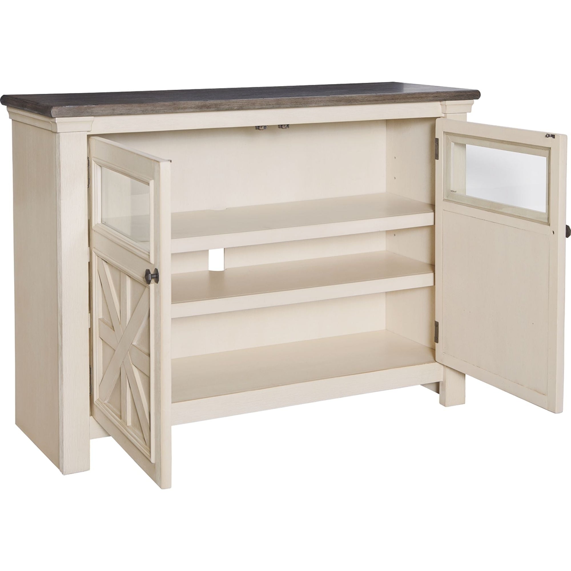 Meuble TV Bolanburg - Blanc/Gris patiné