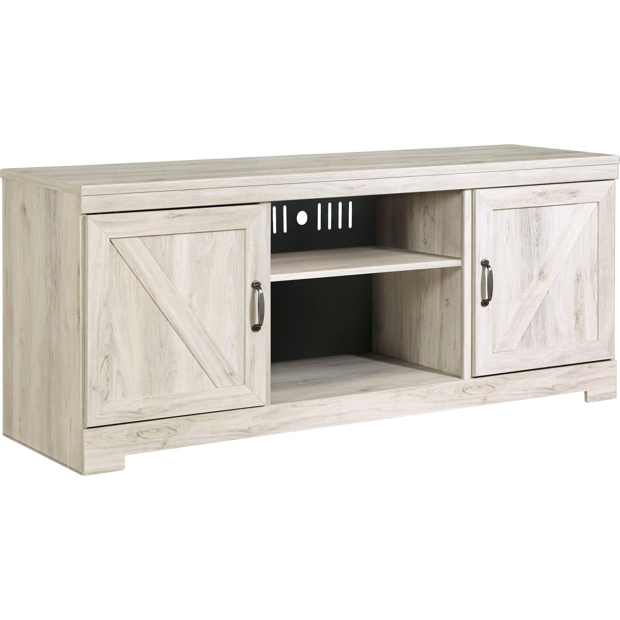 Meuble de divertissement Bellaby 5 pièces - Blanchi à la chaux