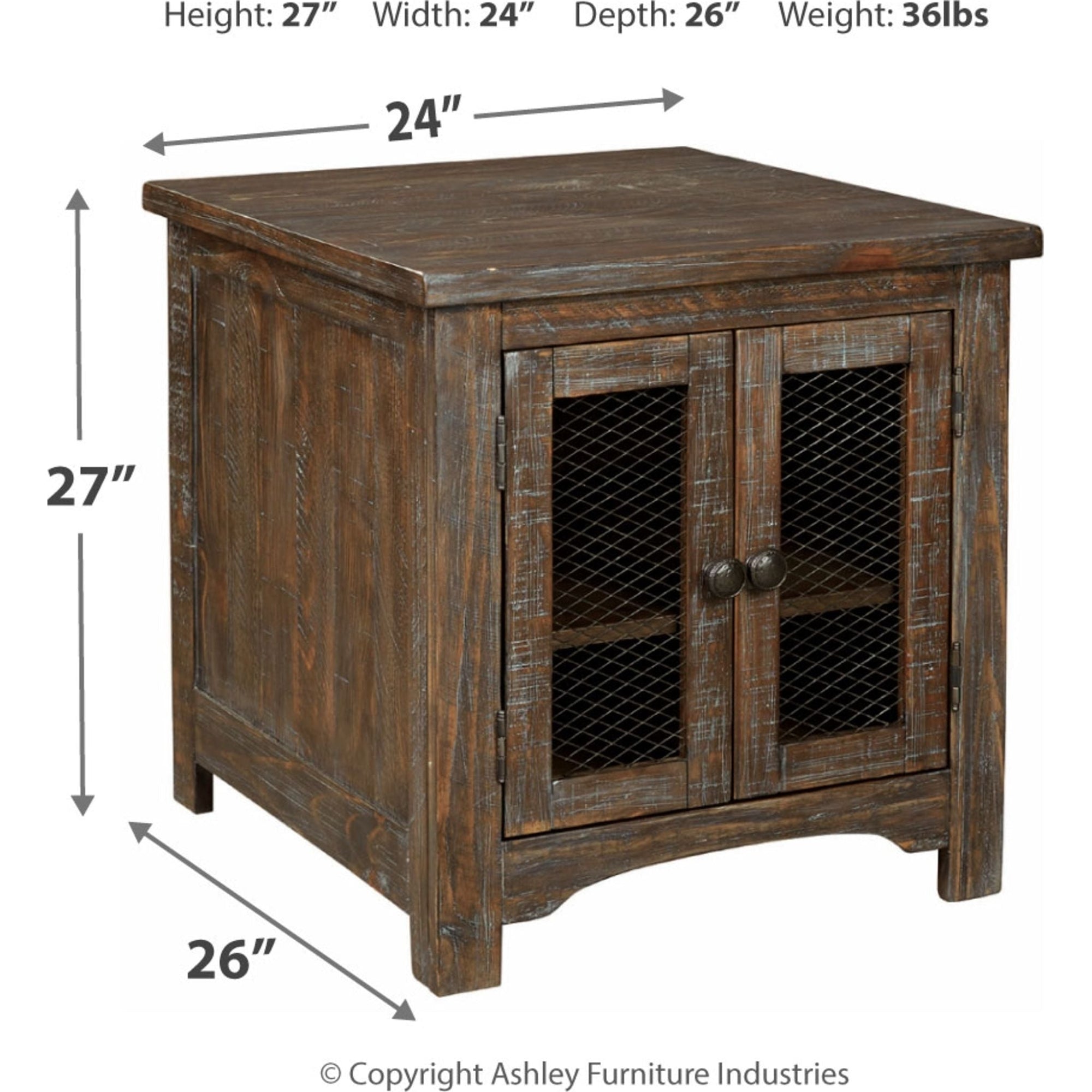 Table d'appoint Bleeker - Marron