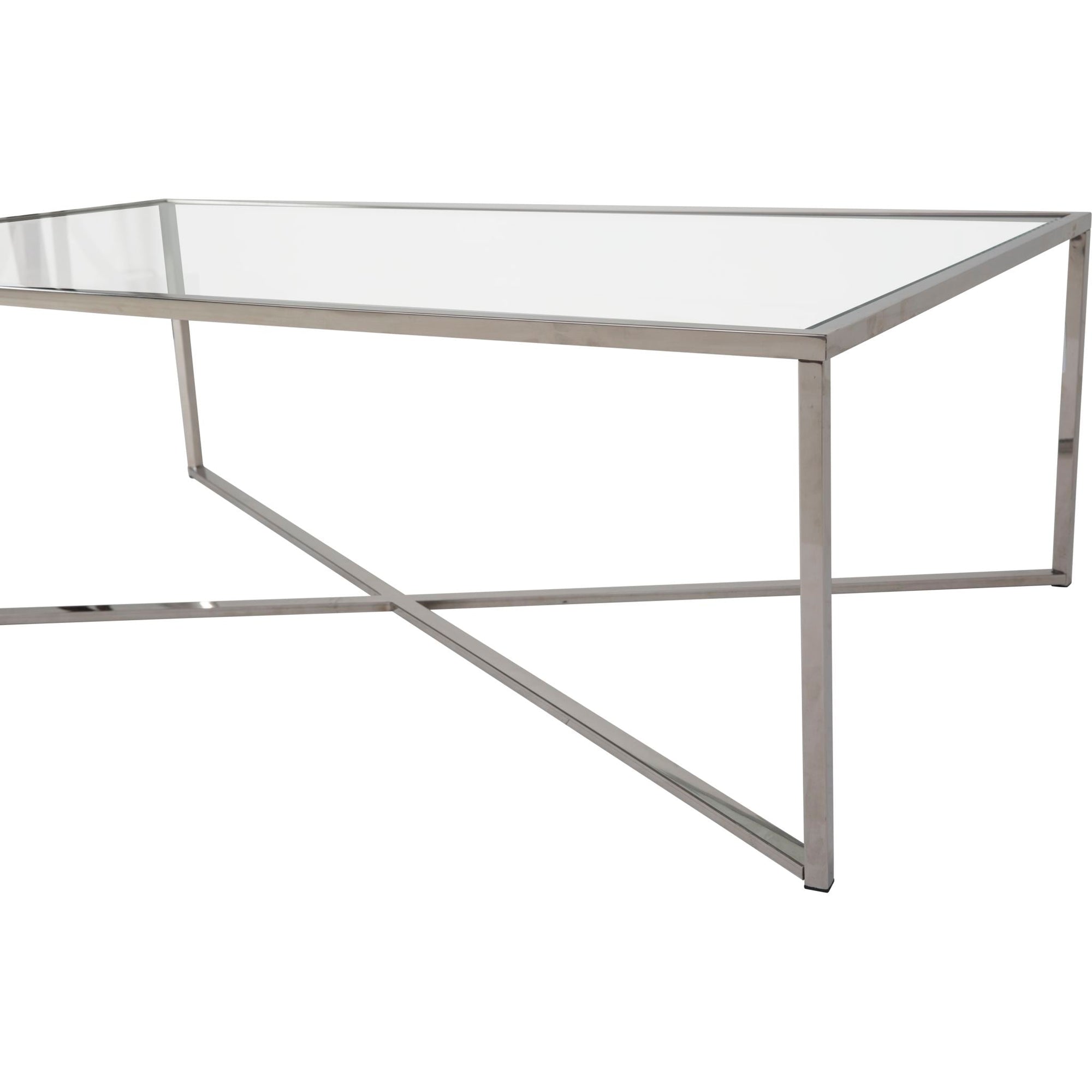 Table basse Cross Over - Verre