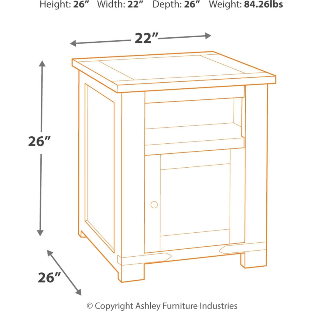 Table d'appoint Budmore - Marron