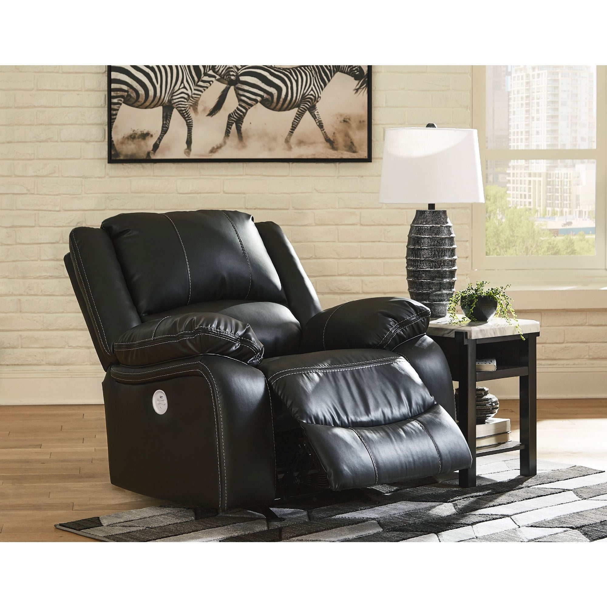 Fauteuil inclinable à bascule électrique Calderwell - Noir