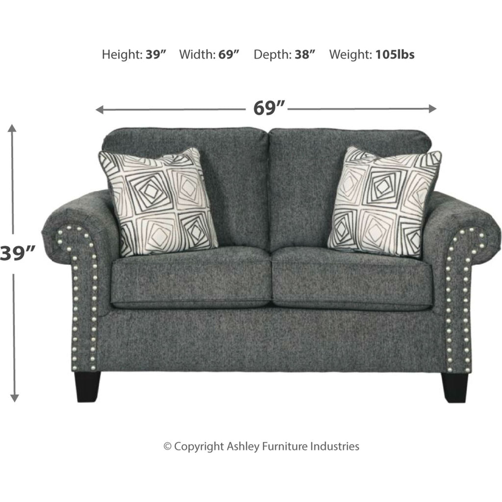 Causeuse Agleno - Anthracite