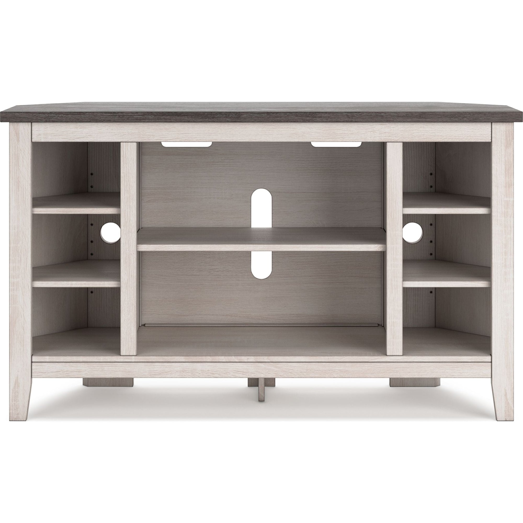 Meuble TV d'angle Dorrinson - Bicolore