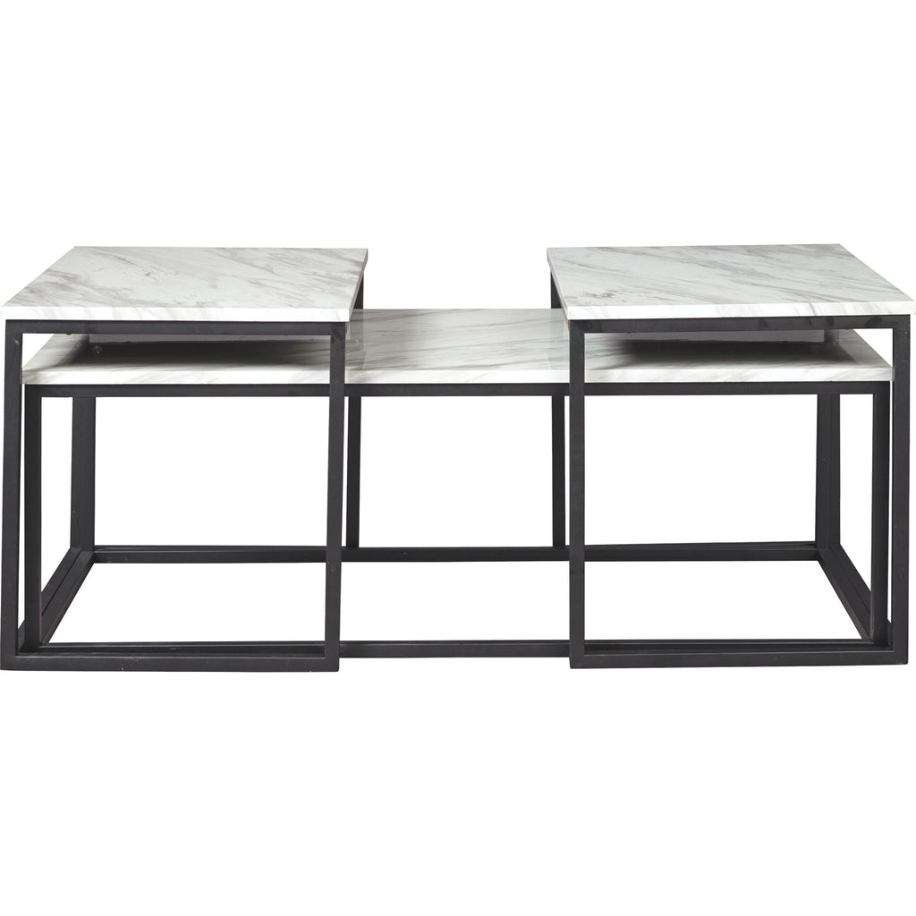 Lot de 3 tables Donnesta - Blanc