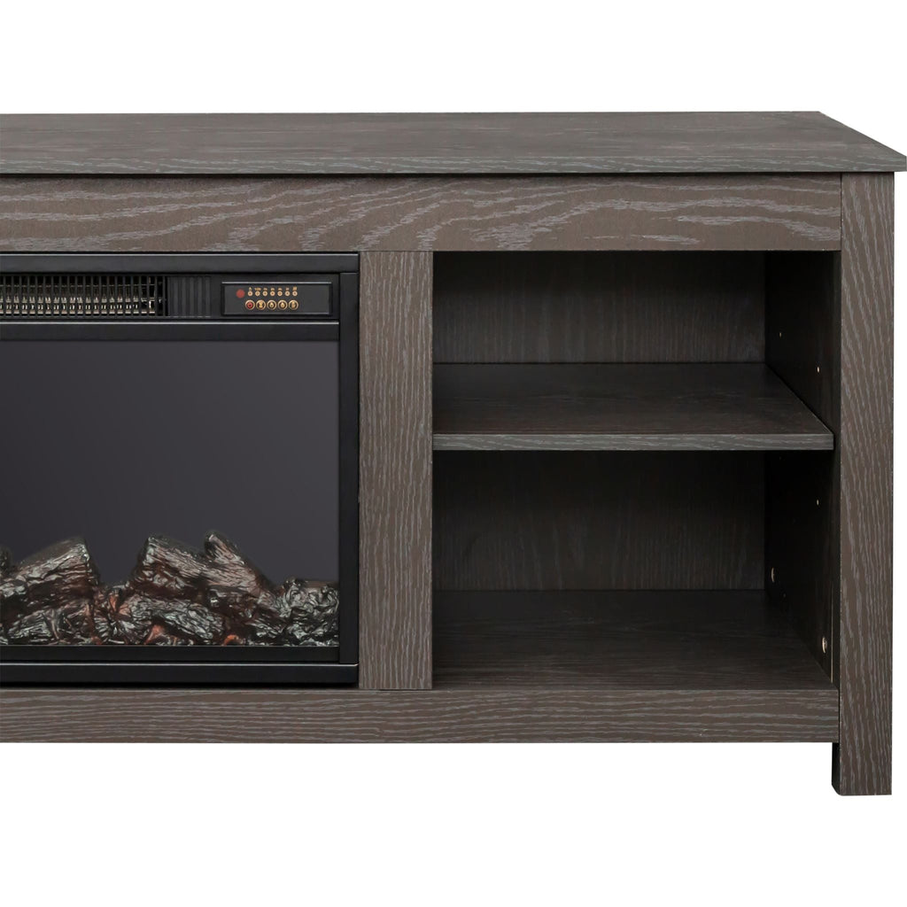 Meuble TV Brenna avec cheminée