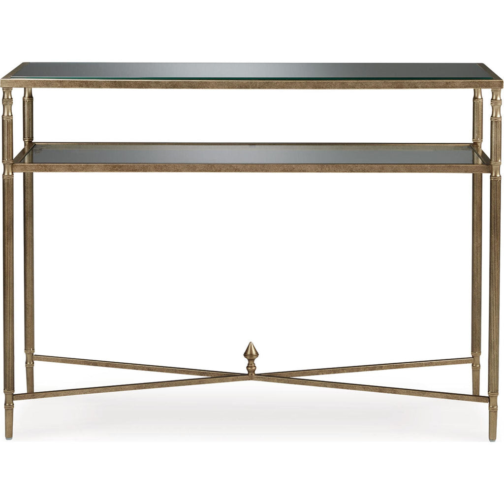 Table basse Cloverty - Finition or vieilli