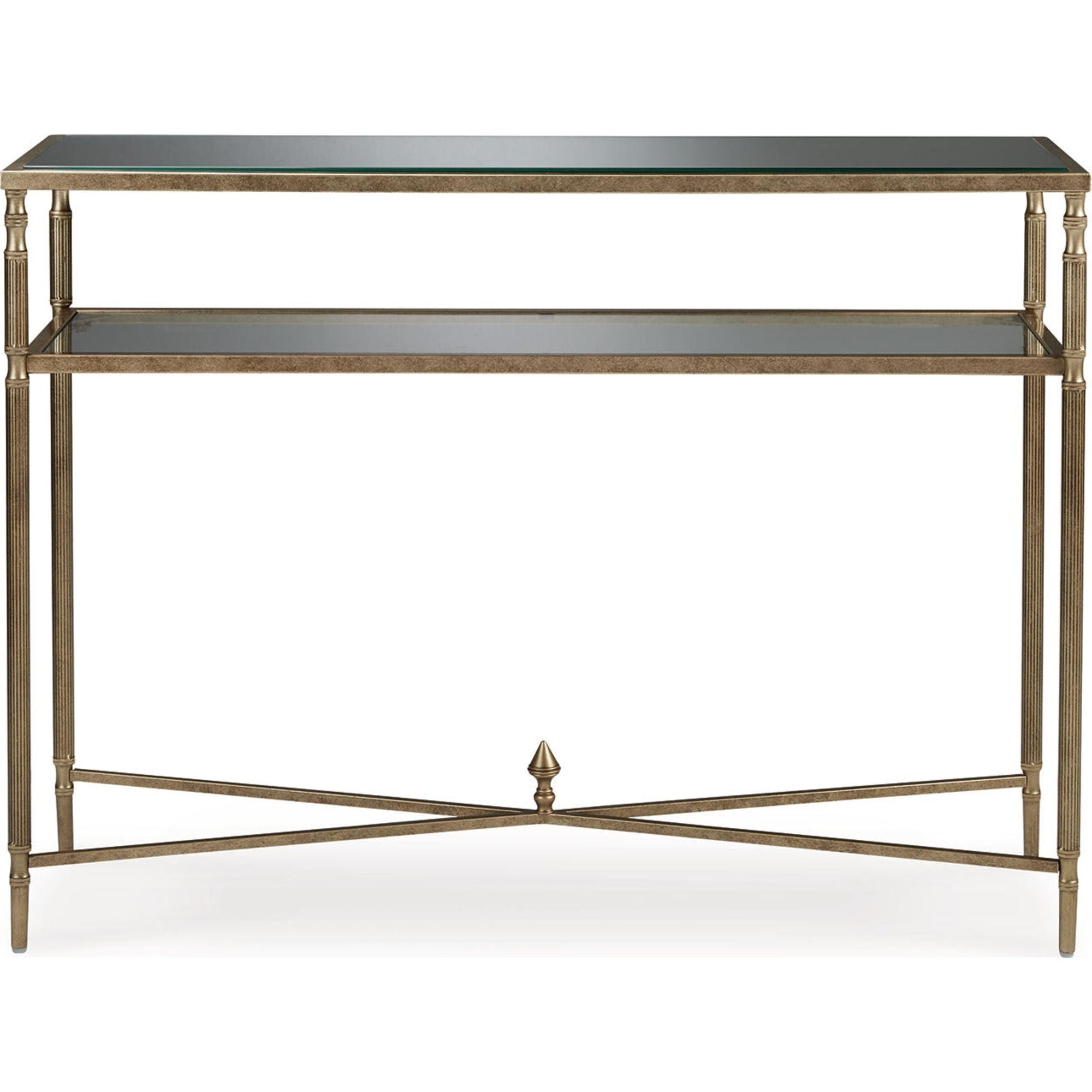 Table basse Cloverty - Finition or vieilli