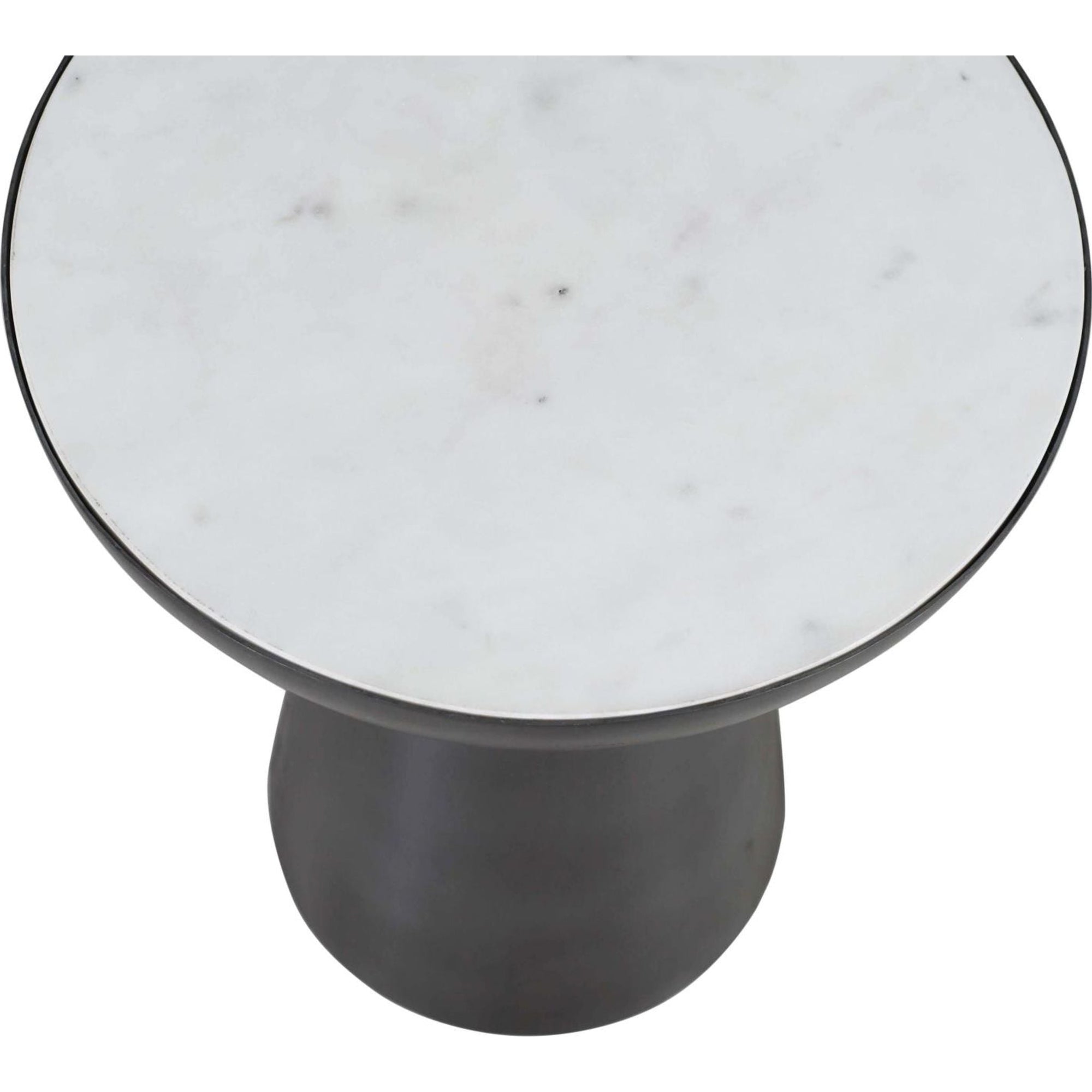 Table d'appoint Circularity - Blanc et bronze