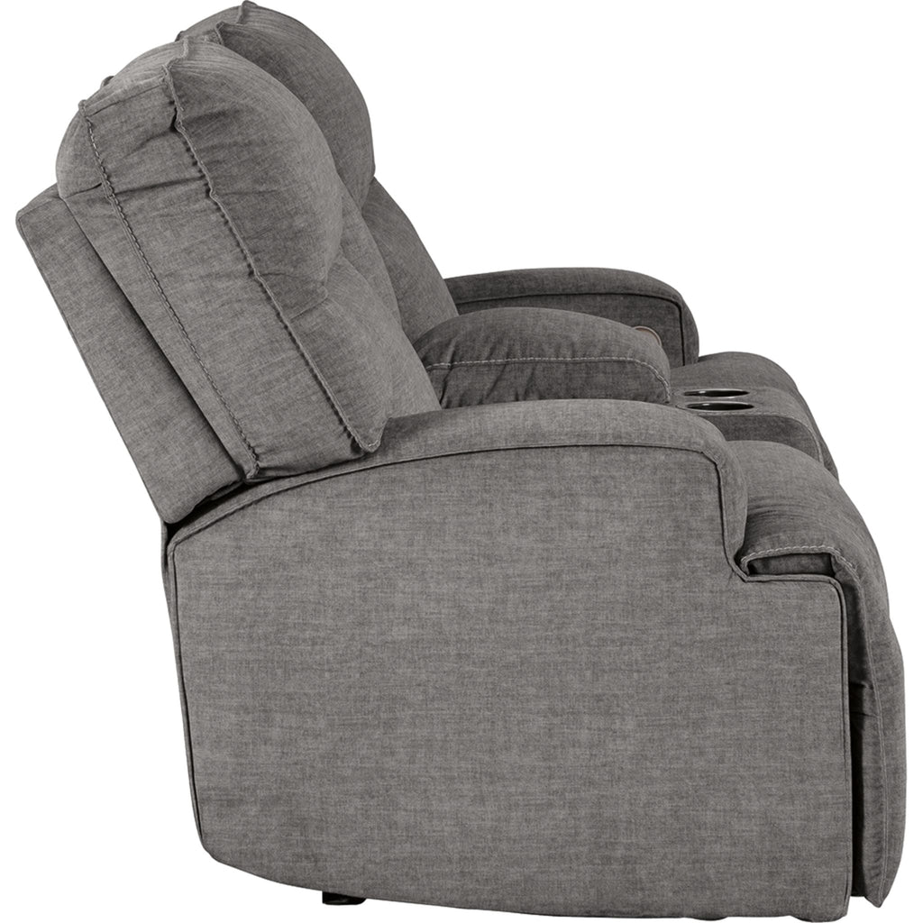 Causeuse inclinable électrique Coombs avec console - Anthracite