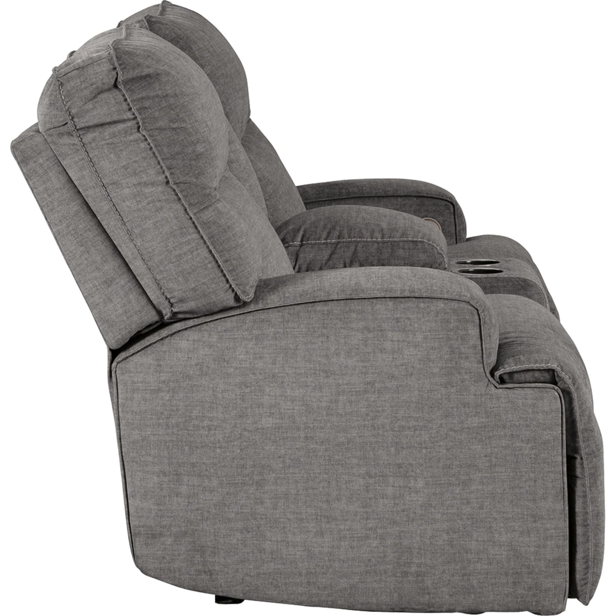 Causeuse inclinable électrique Coombs avec console - Anthracite