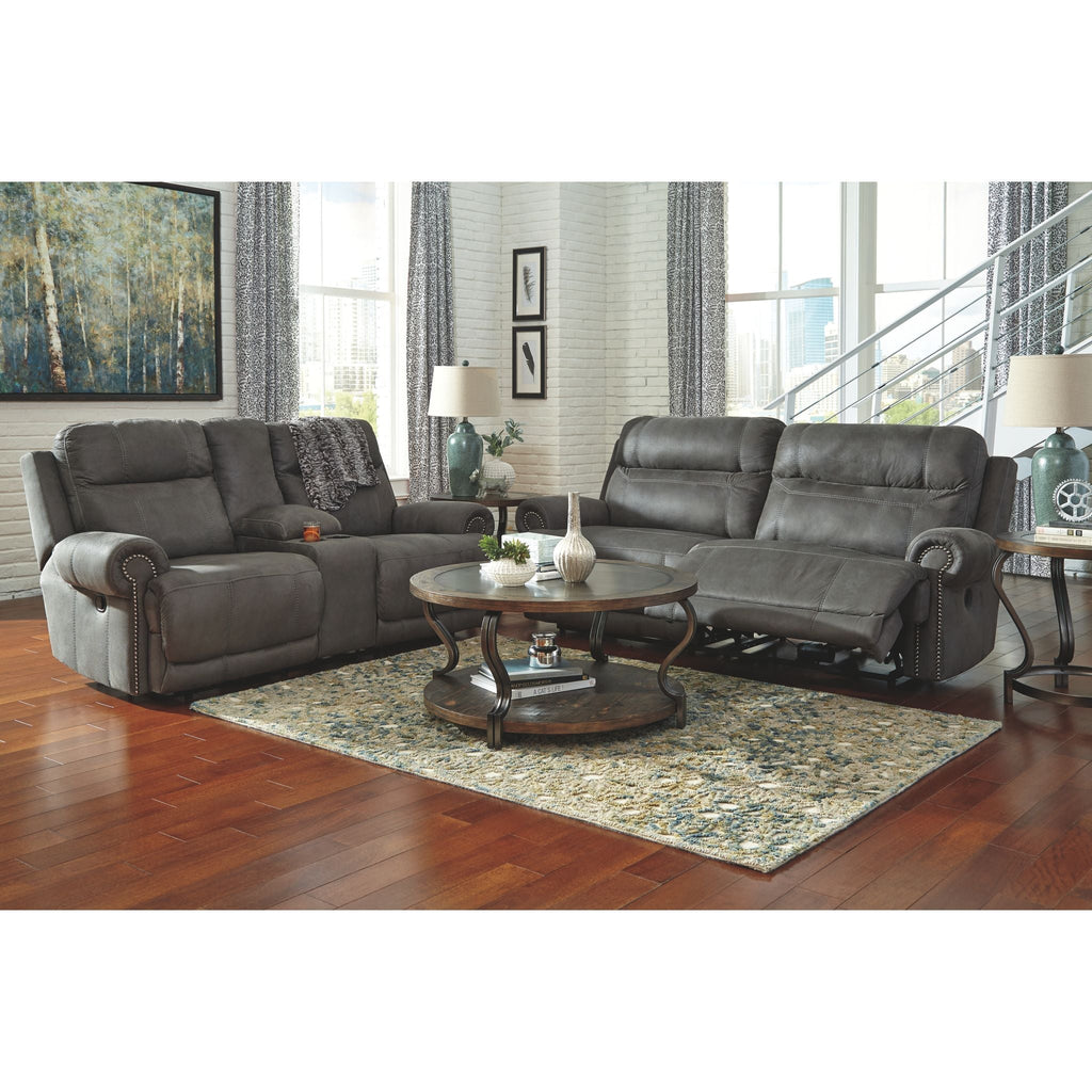 Causeuse inclinable austère avec console - Gris