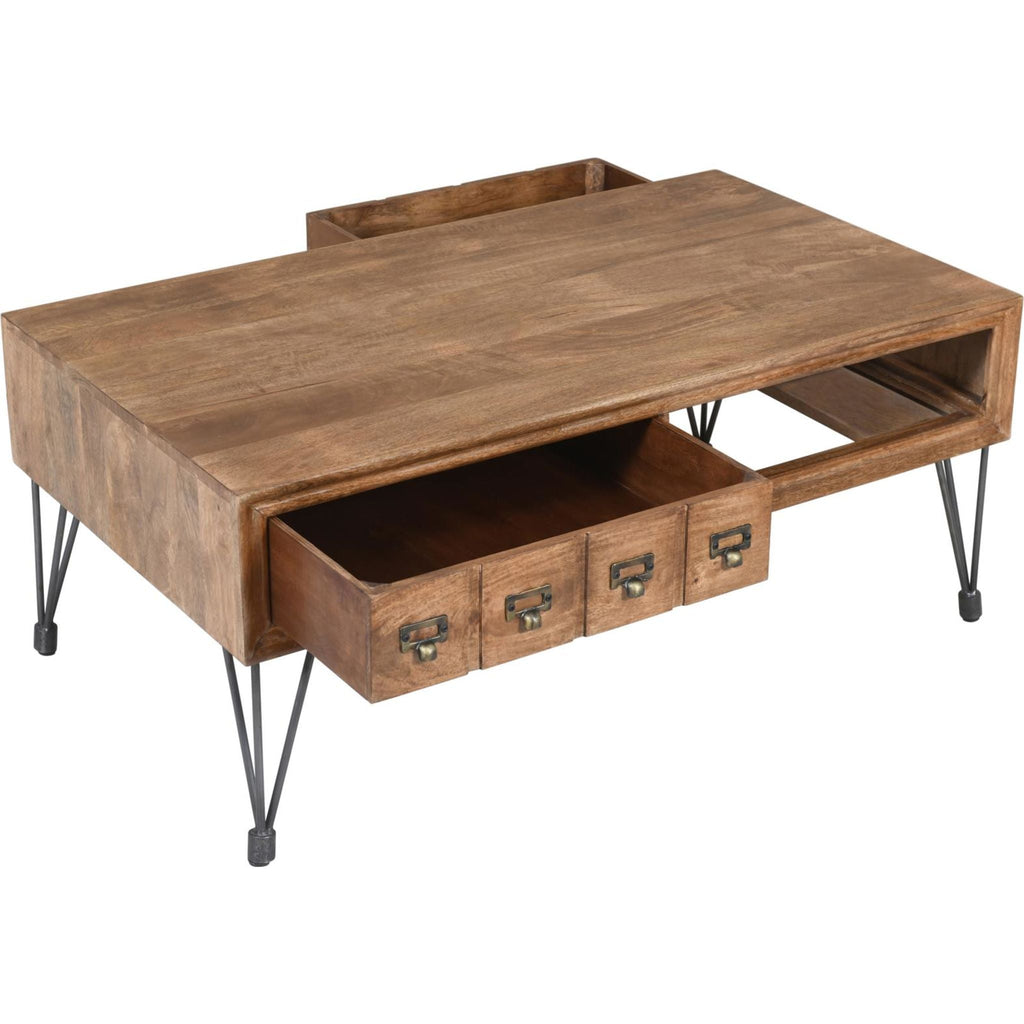 Table basse américaine vintage - Marron moyen