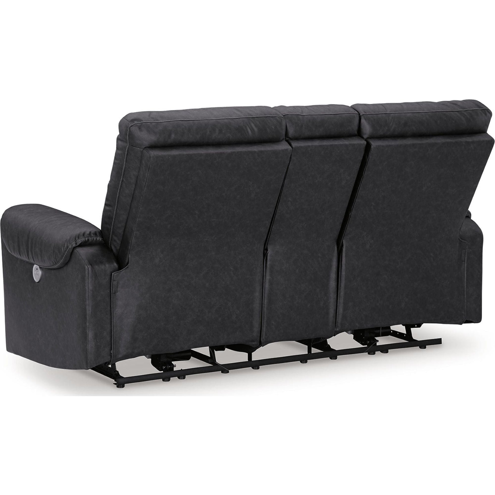 Causeuse inclinable électrique Axtellton avec console - Carbone