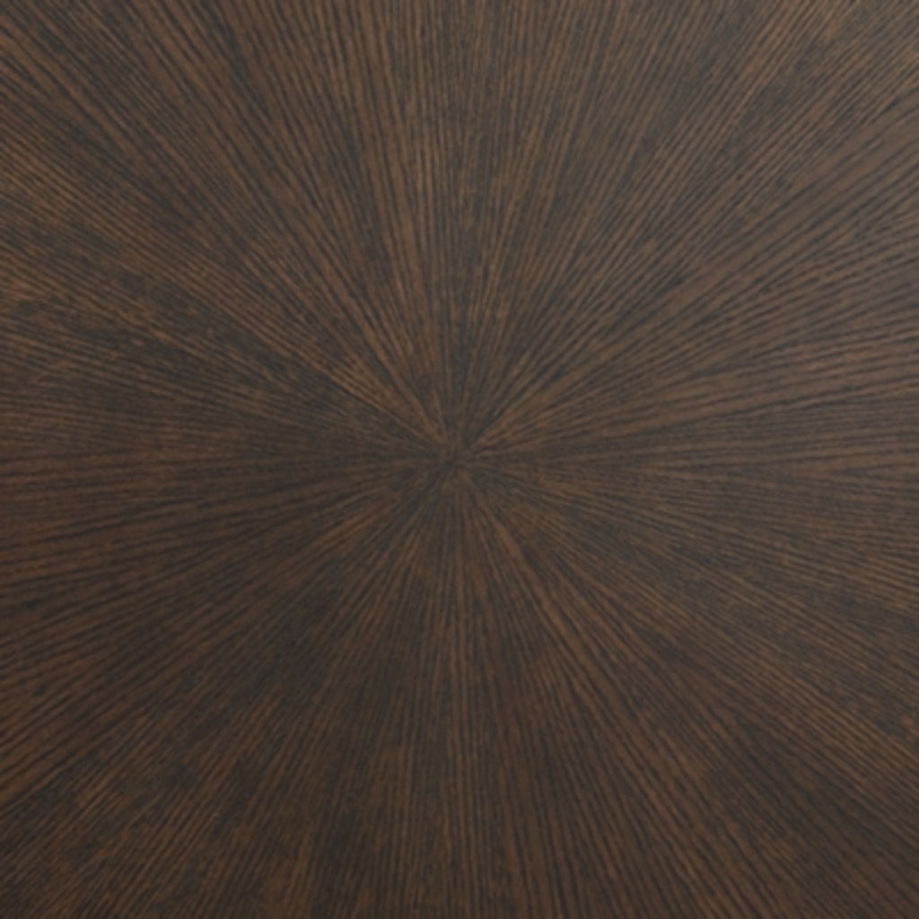Table basse Brazburn - Finition marron foncé/doré