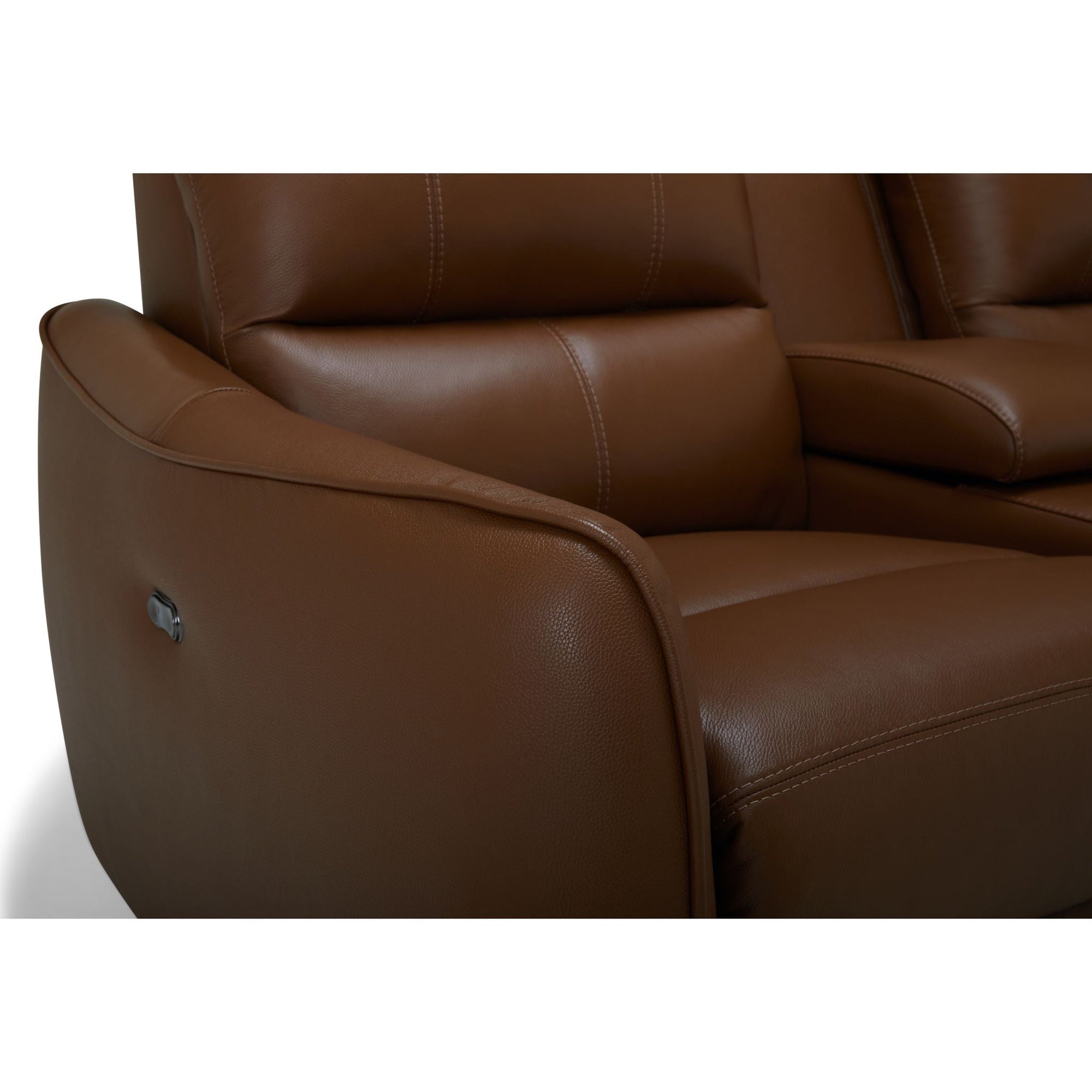 Causeuse inclinable électrique Arlo avec console - Valencia Biscotti