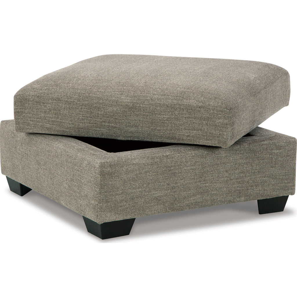 Pouf de rangement Creswell - Pierre