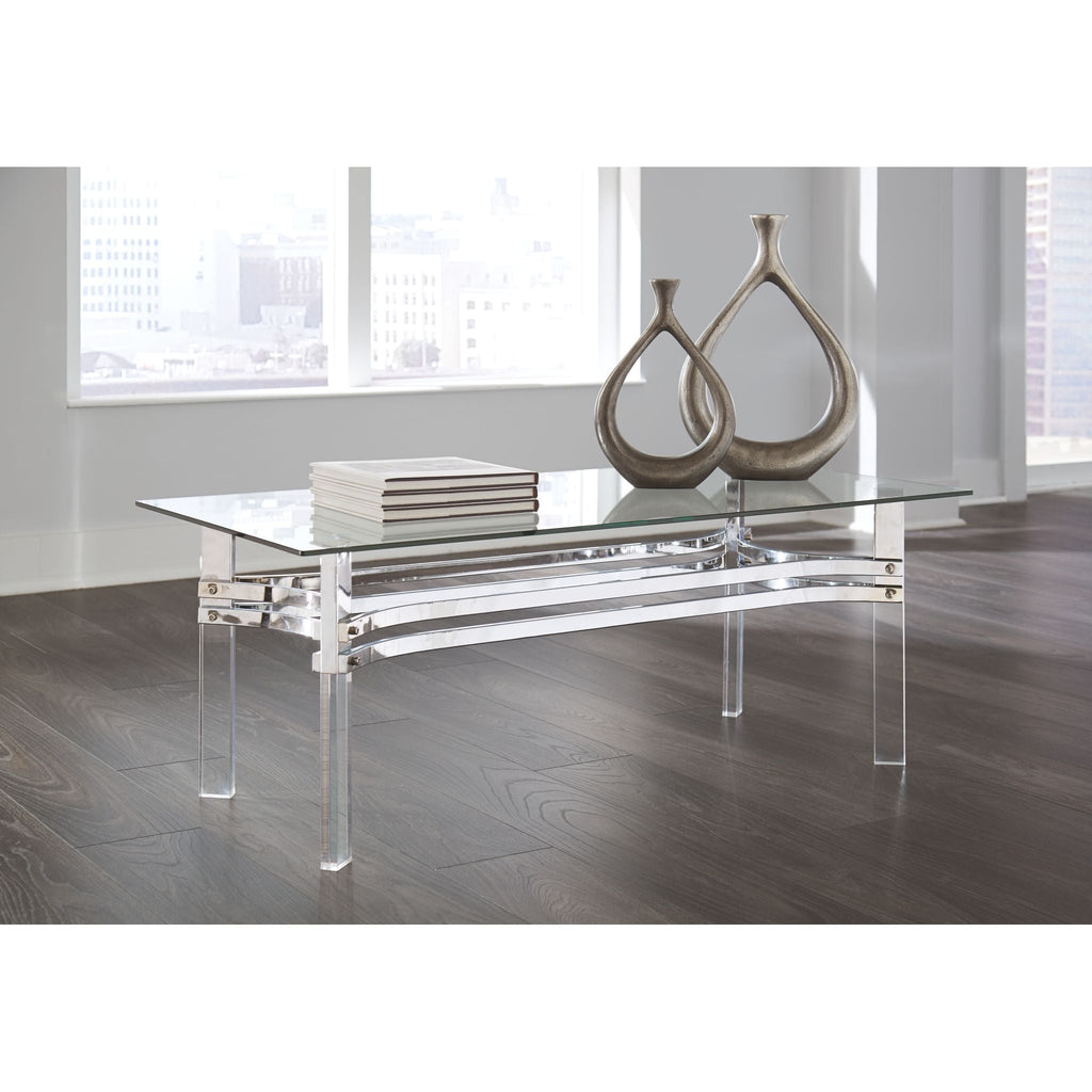 Table basse Braddoni - Finition chromée