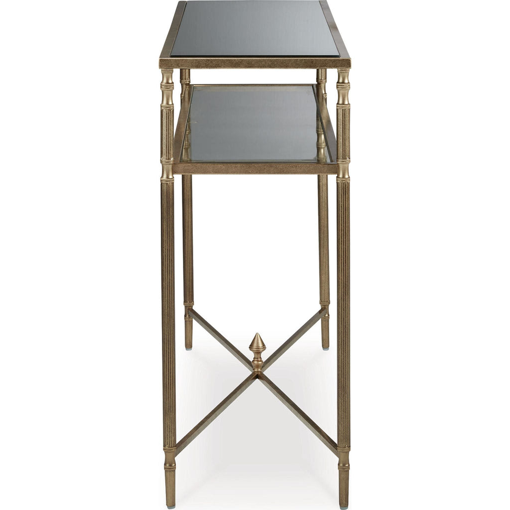 Table basse Cloverty - Finition or vieilli
