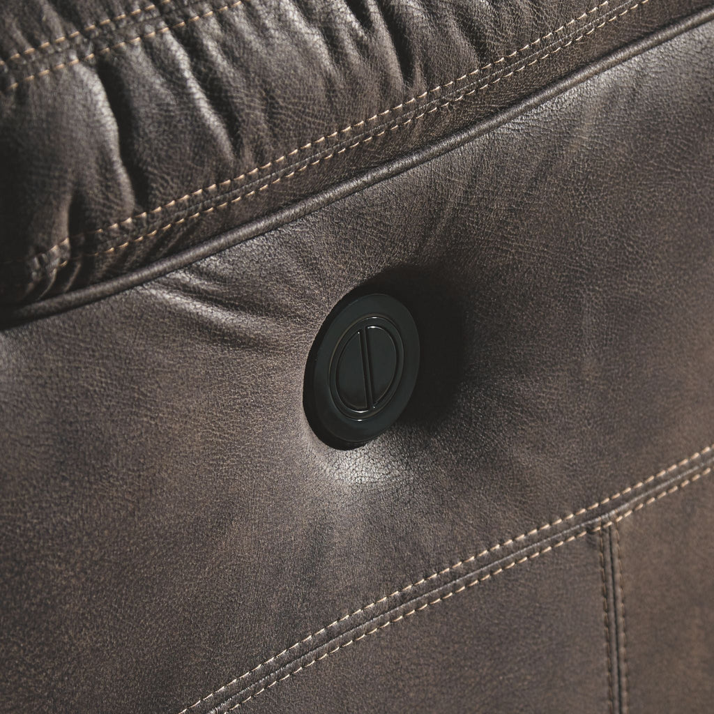 Causeuse inclinable Boxberg avec console - Teck