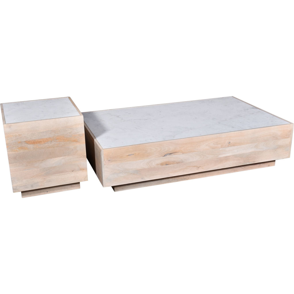 Table basse Avani - Marbre blanc