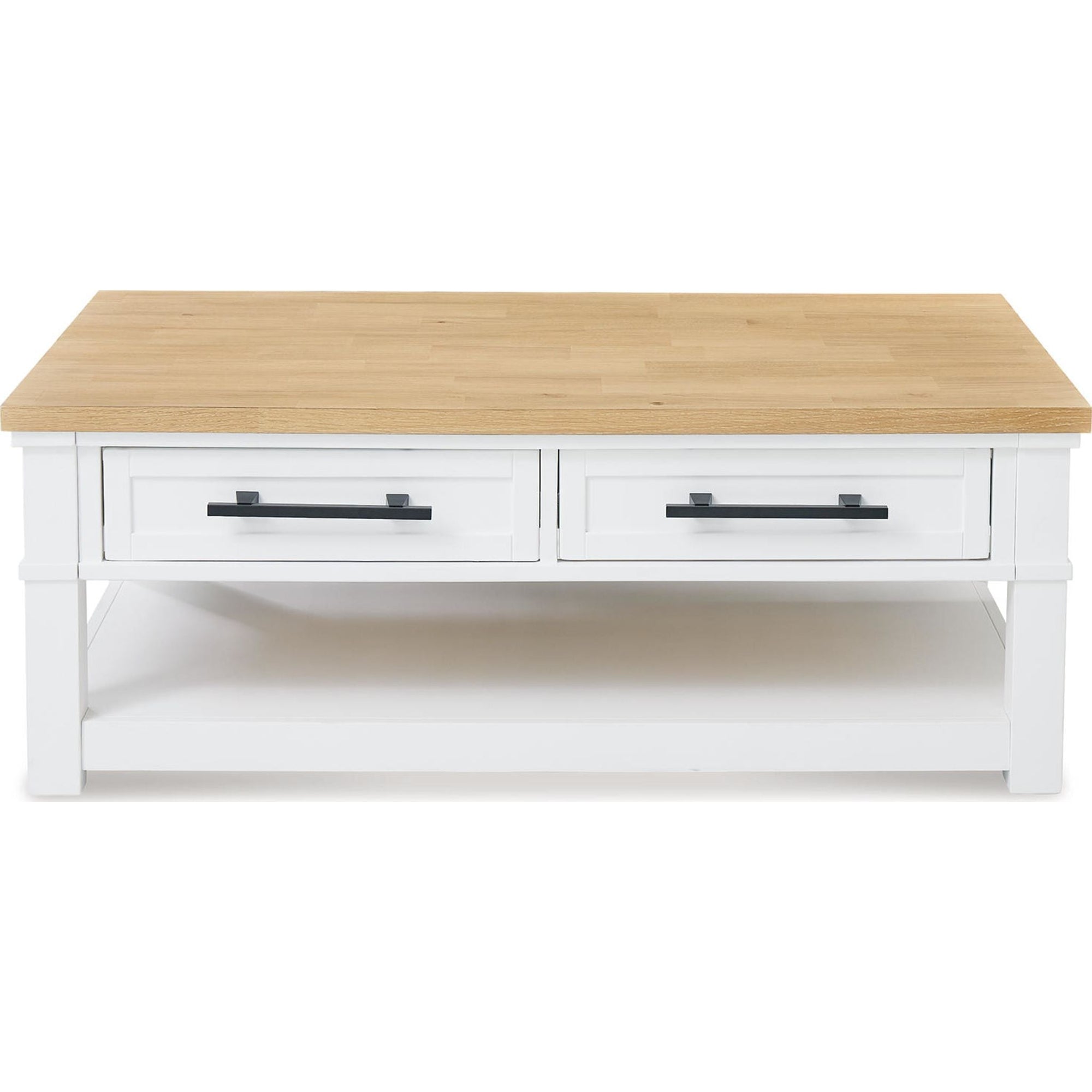 Table basse Ashbryn - Blanc/Naturel