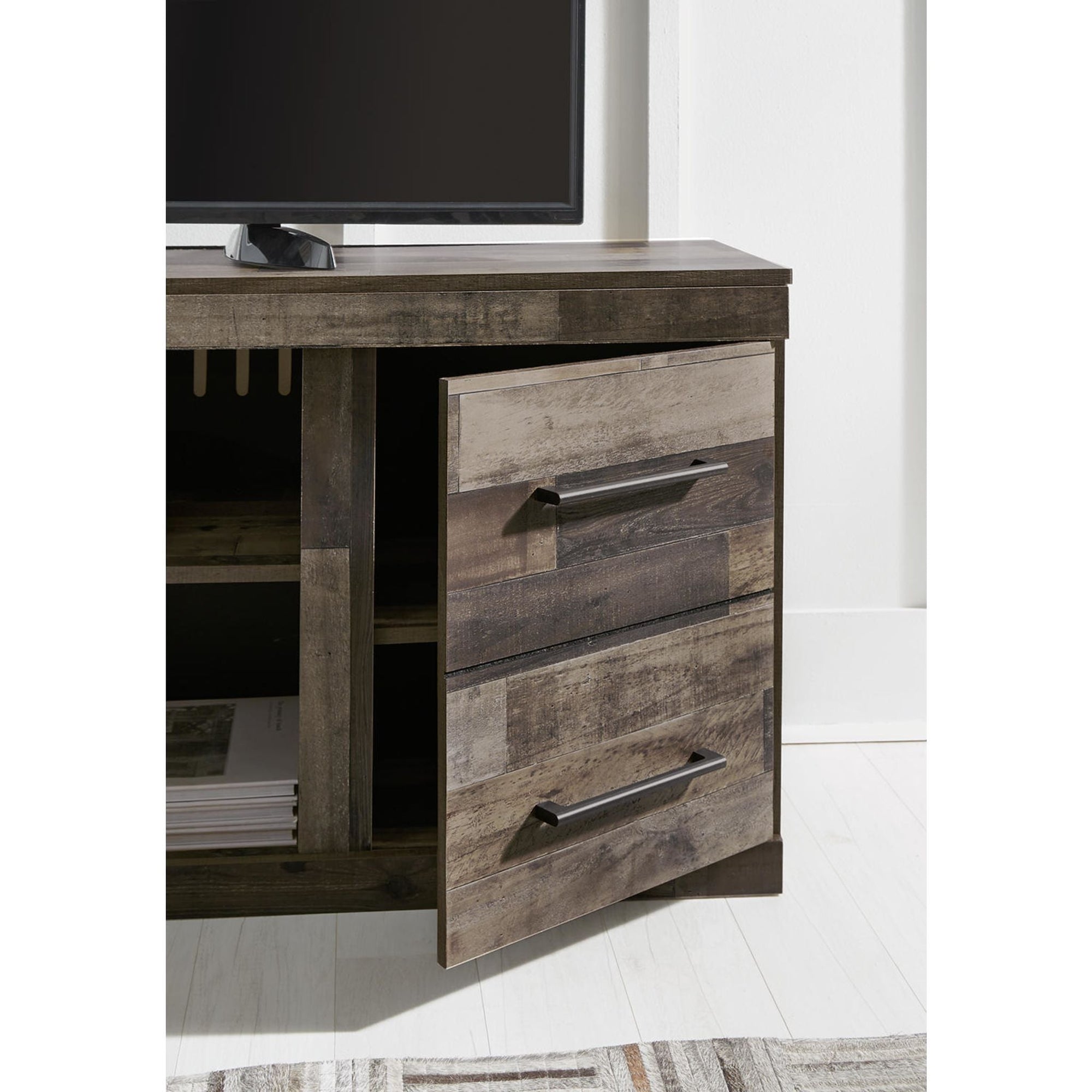 Meuble de divertissement Derekson 4 pièces - Gris multicolore