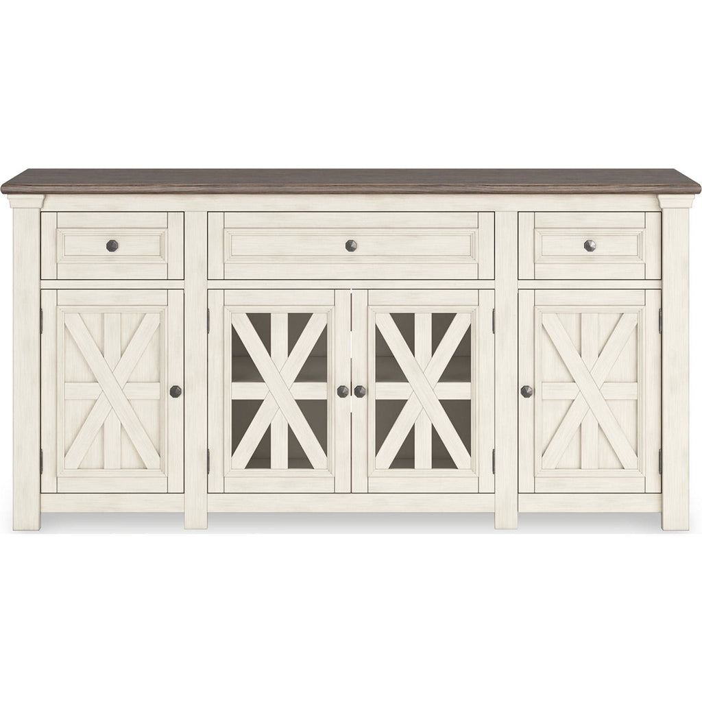 Meuble TV Bolanburg - Blanc/Gris patiné