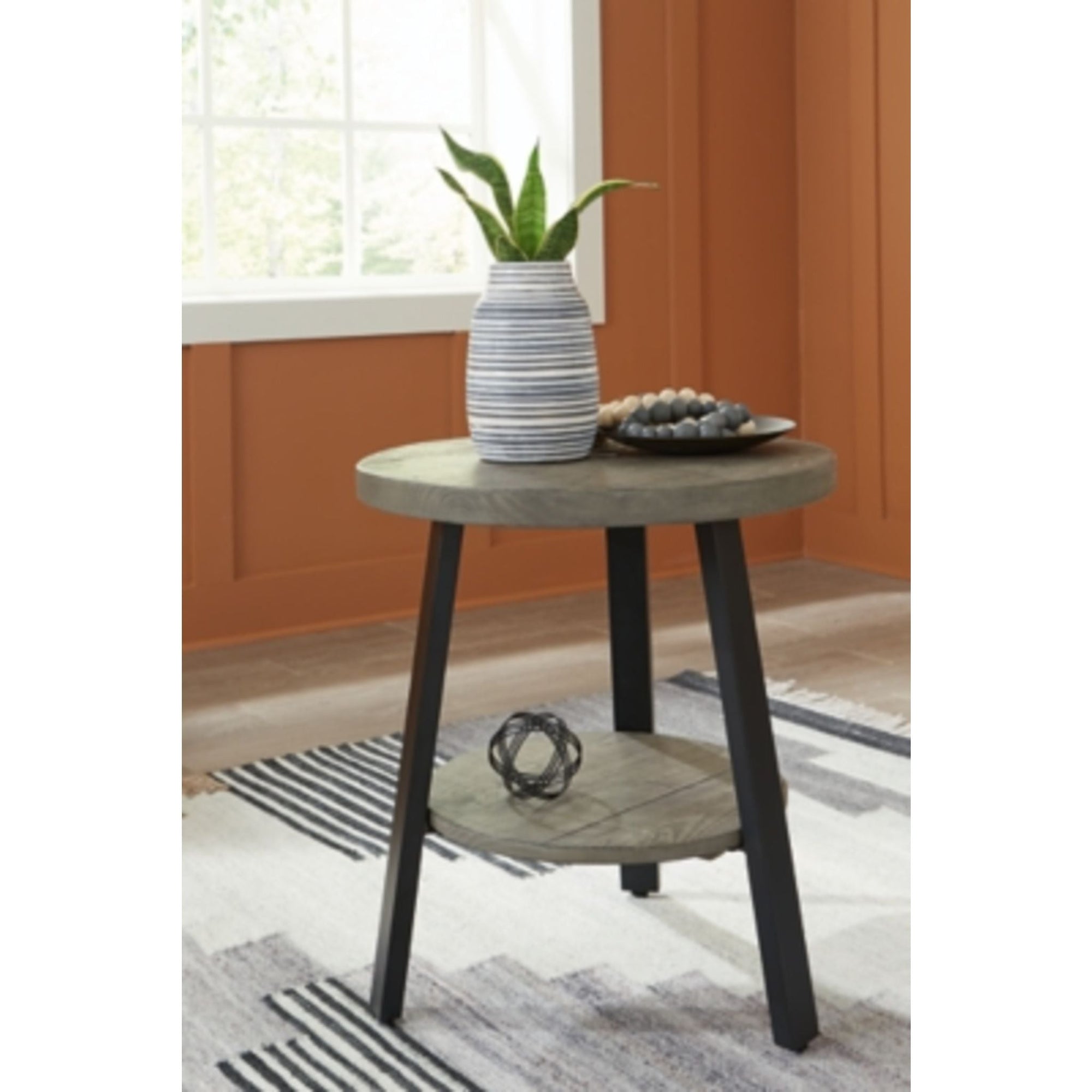 Table d'appoint Brennegan - Gris/Noir