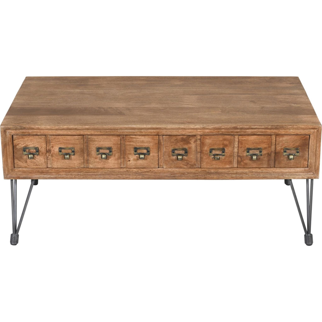 Table basse américaine vintage - Marron moyen